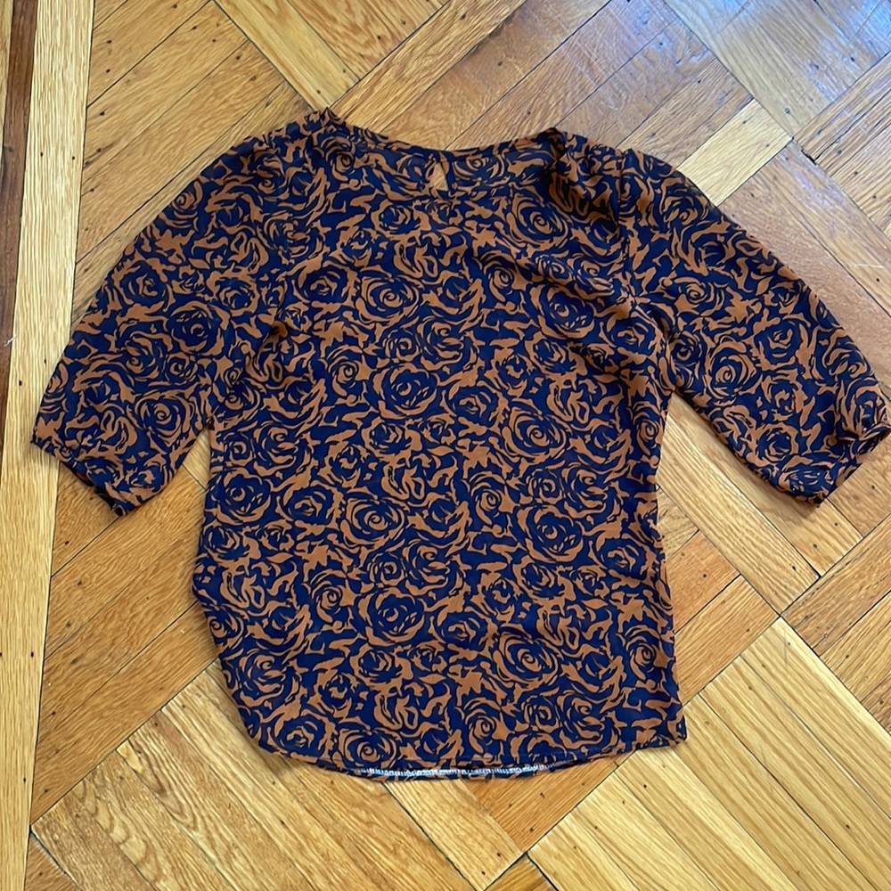 Sheer Flower Blouse